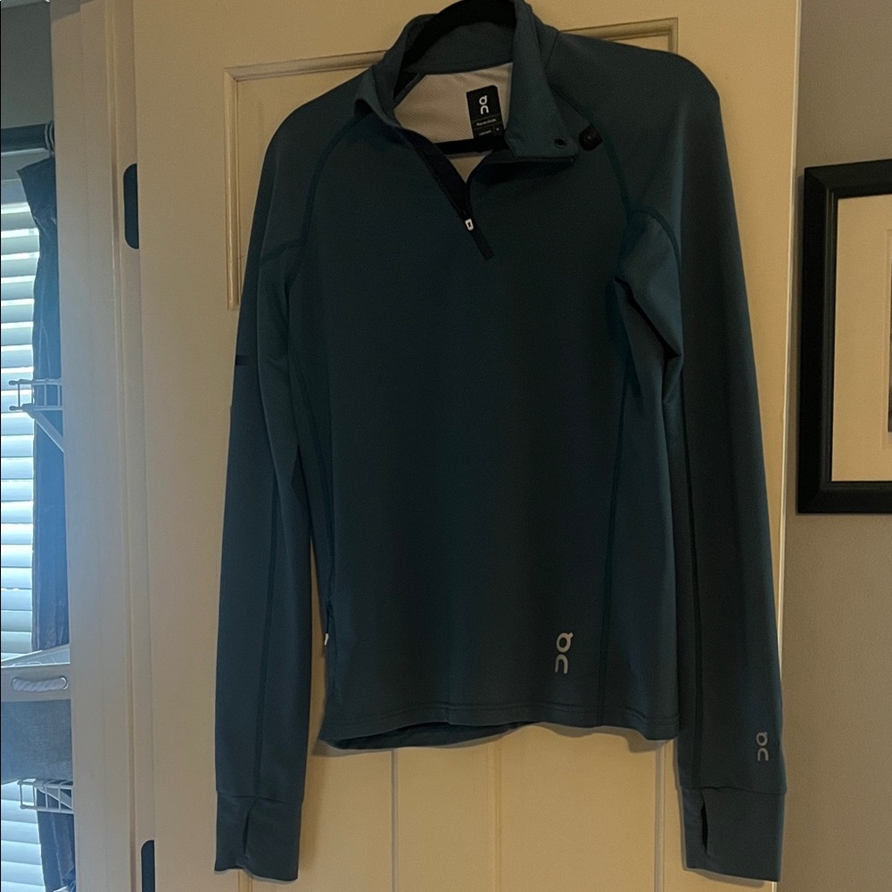 On Running Womens  Teal quarter zip